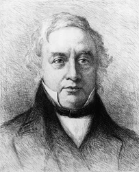 Thomas Love Peacock, ritad och etsad av W.H.W Bicknell, 1910